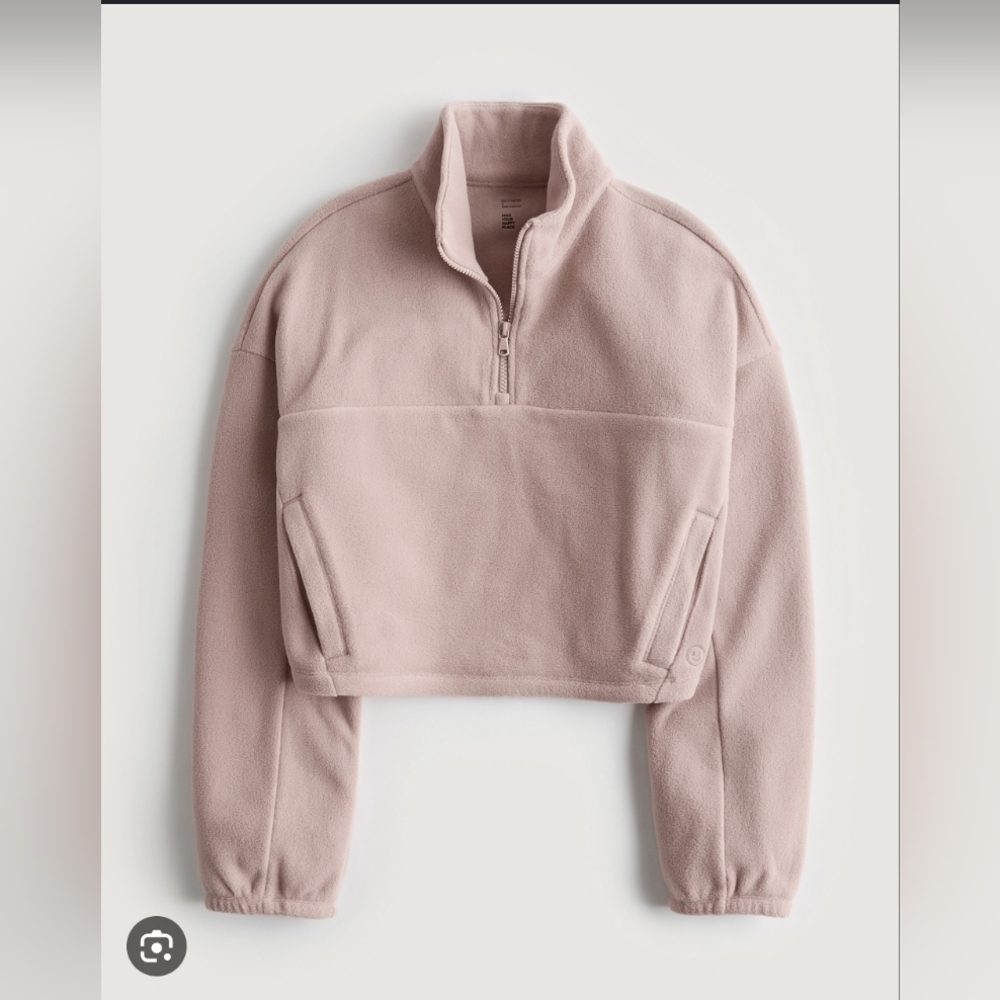 Gilly Hicks Fleece Quarter zip cropped